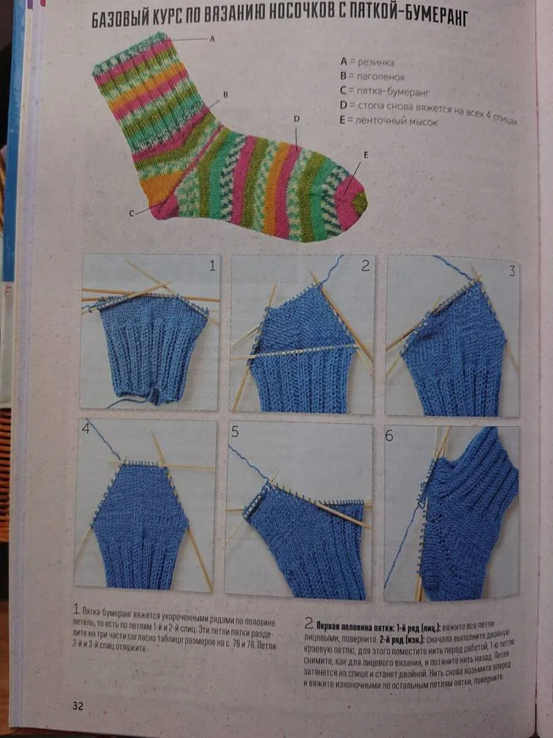 Шкарпетки дитячі спицями