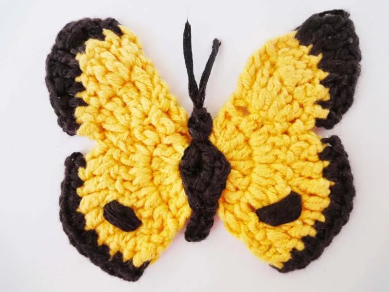 Бабочка крючком - простые мастер-классы для начинающих и схемы с описанием вязания красивой бабочки крючком