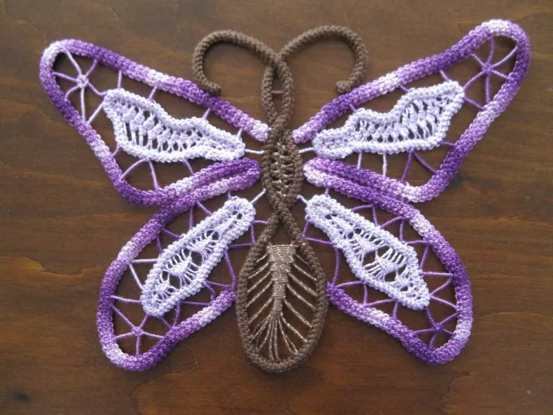 Бабочка крючком - простые мастер-классы для начинающих и схемы с описанием вязания красивой бабочки крючком