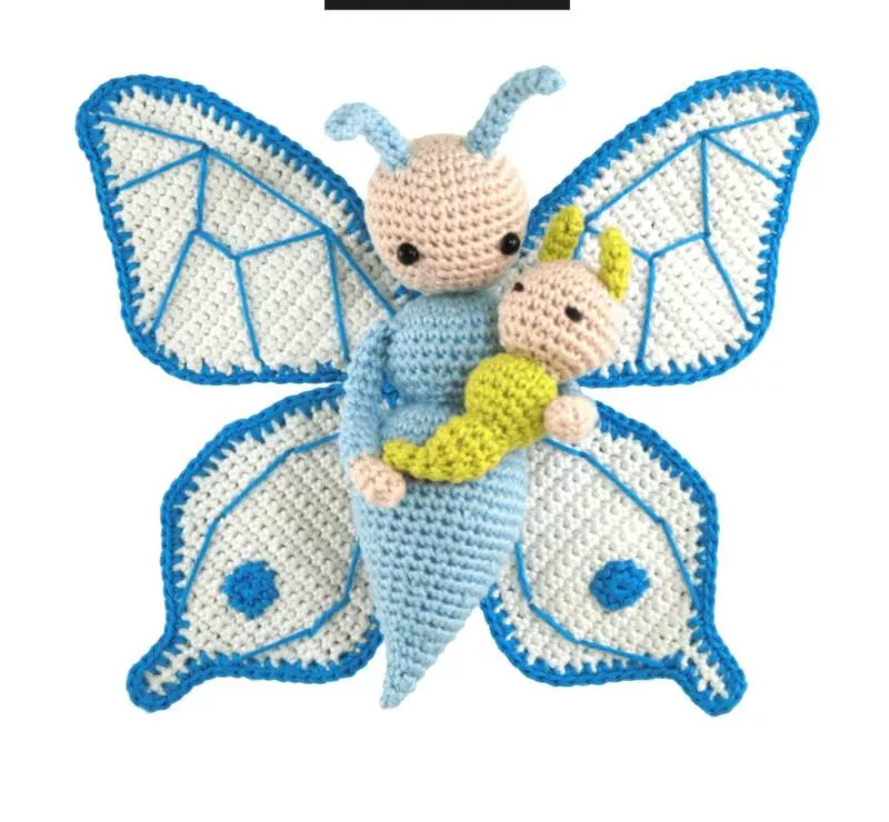 Бабочка крючком - простые мастер-классы для начинающих и схемы с описанием вязания красивой бабочки крючком