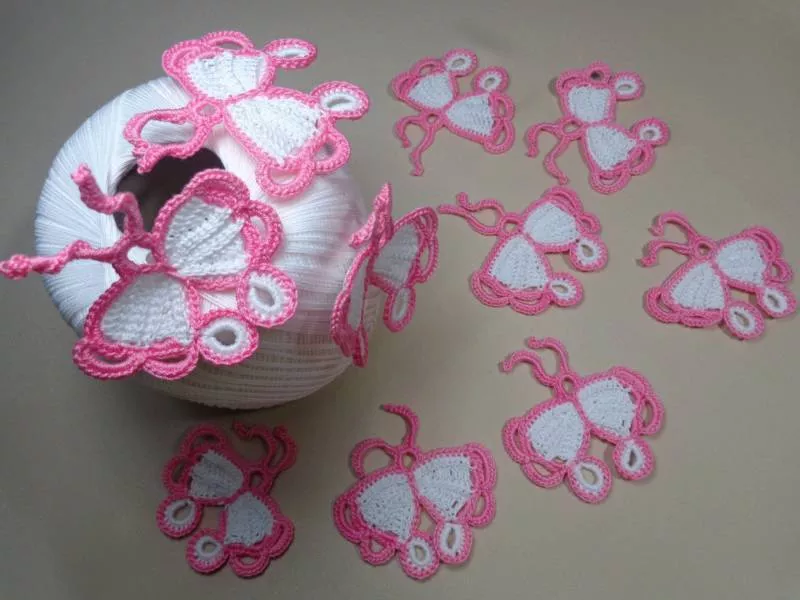 Бабочка крючком - простые мастер-классы для начинающих и схемы с описанием вязания красивой бабочки крючком