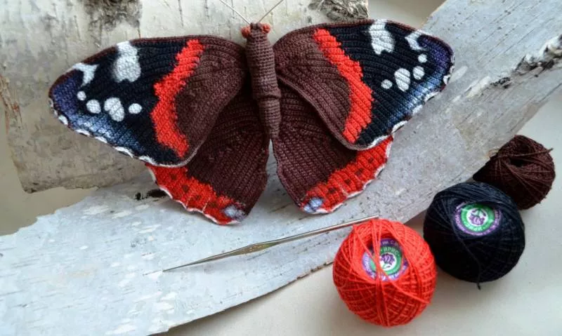 Бабочка крючком - простые мастер-классы для начинающих и схемы с описанием вязания красивой бабочки крючком
