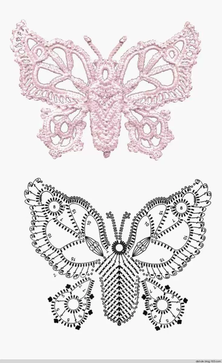 Бабочка крючком - простые мастер-классы для начинающих и схемы с описанием вязания красивой бабочки крючком