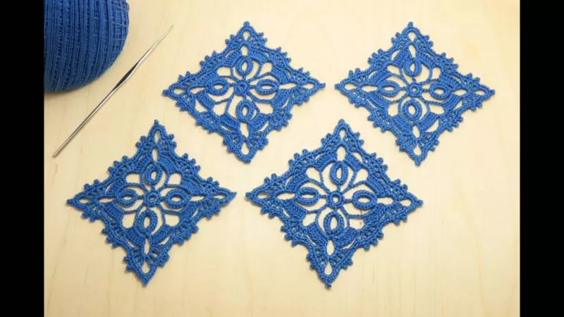 Бабушкин квадрат крючком - пошаговые схемы для начинающих с описанием вязания бабушкиного квадрата крючком