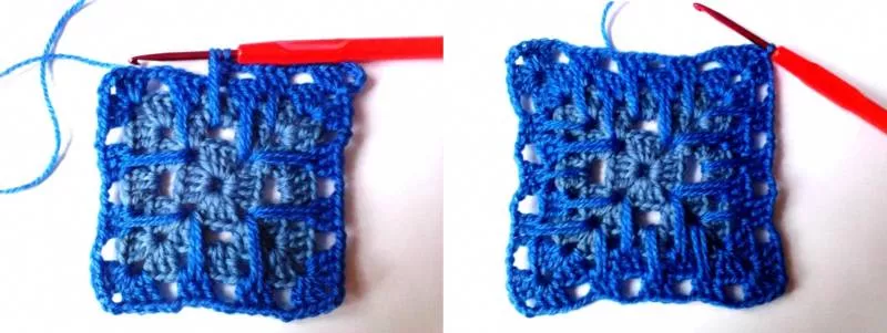 Бабушкин квадрат крючком - пошаговые схемы для начинающих с описанием вязания бабушкиного квадрата крючком