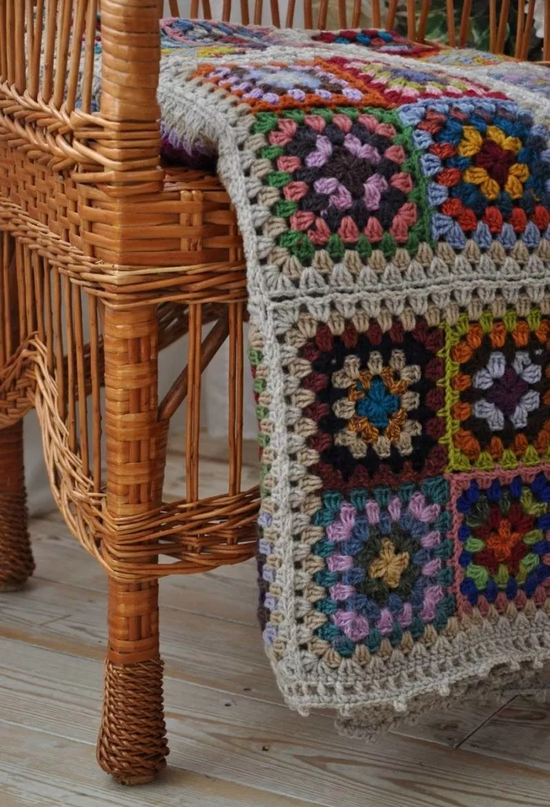 Бабушкин квадрат крючком - пошаговые схемы для начинающих с описанием вязания бабушкиного квадрата крючком