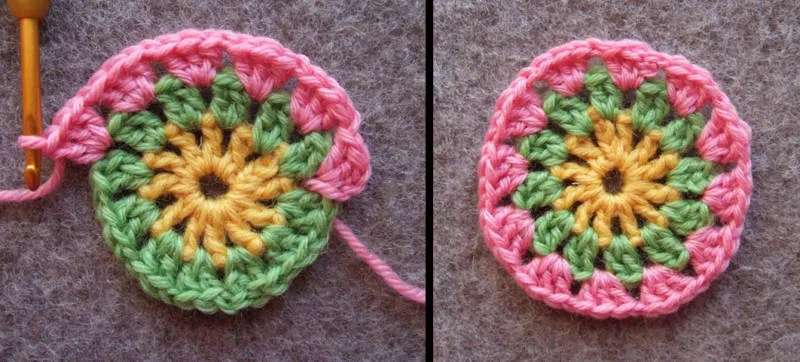 Бабушкин квадрат крючком - пошаговые схемы для начинающих с описанием вязания бабушкиного квадрата крючком