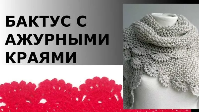 Бактус спицами - простые схемы для начинающих с описанием вязания красивого бактуса спицами