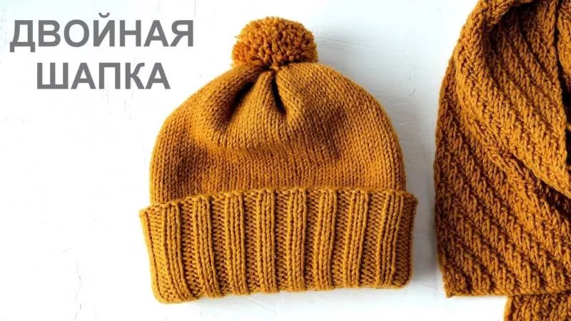 Двойная (полая) резинка спицами - схемы для начинающих с описанием вязания двойной резинки на круговых спицах