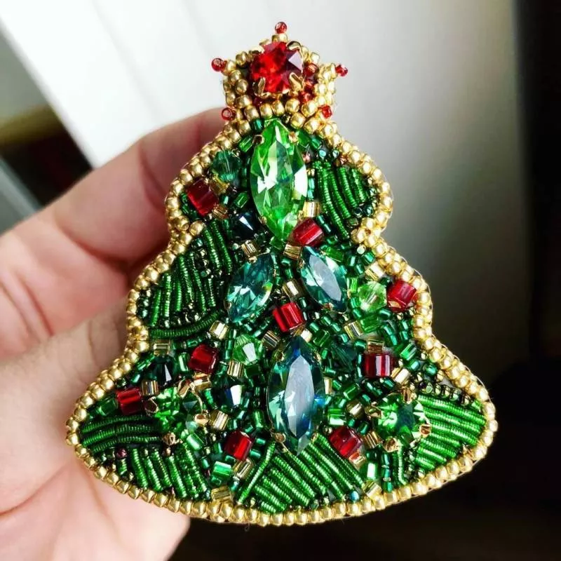 Елка из бисера - пошаговые мастер-классы для начинающих и схемы плетения своими руками елки из бисера