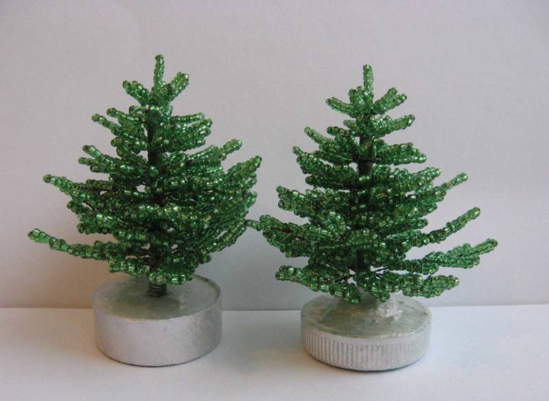 Елка из бисера - пошаговые мастер-классы для начинающих и схемы плетения своими руками елки из бисера