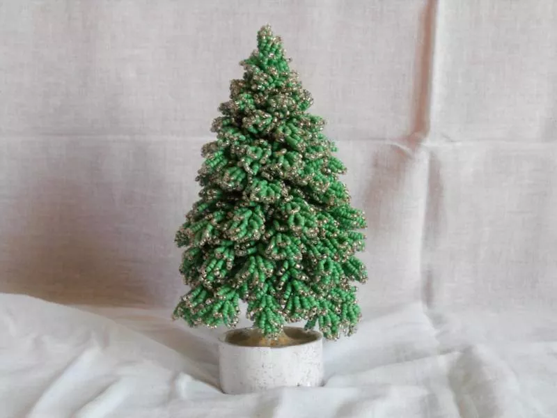 Елка из бисера - пошаговые мастер-классы для начинающих и схемы плетения своими руками елки из бисера