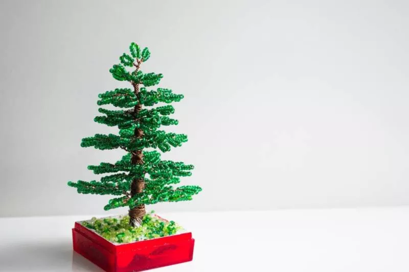 Елка из бисера - пошаговые мастер-классы для начинающих и схемы плетения своими руками елки из бисера