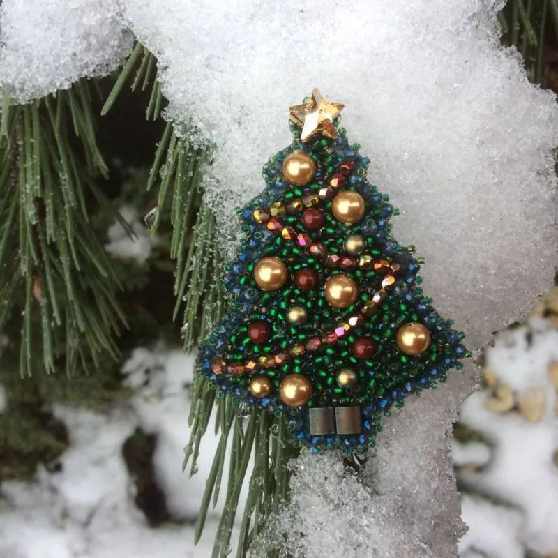 Елка из бисера - пошаговые мастер-классы для начинающих и схемы плетения своими руками елки из бисера