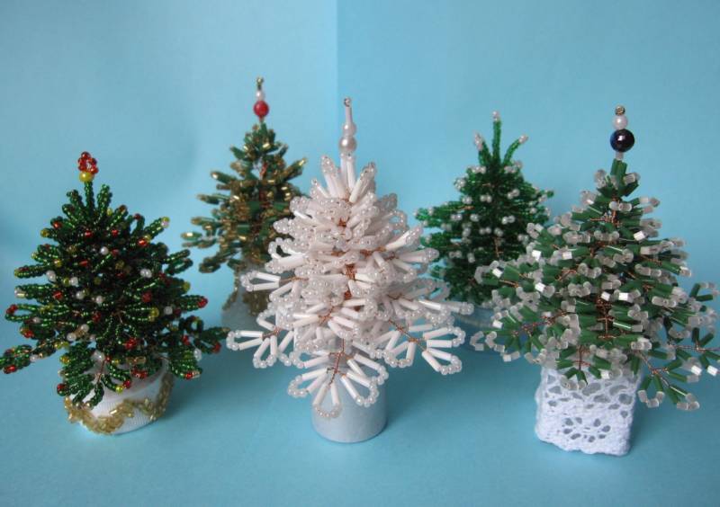 Елка из бисера - пошаговые мастер-классы для начинающих и схемы плетения своими руками елки из бисера