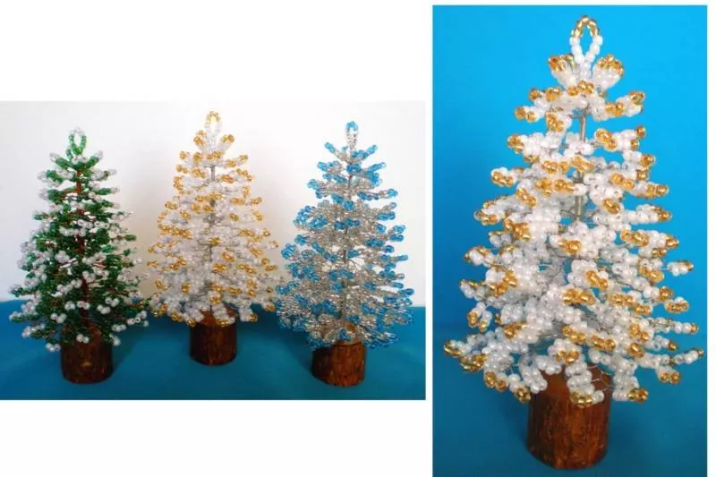 Елка из бисера - пошаговые мастер-классы для начинающих и схемы плетения своими руками елки из бисера