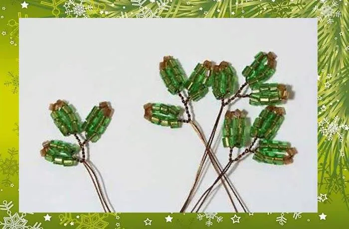 Елка из бисера - пошаговые мастер-классы для начинающих и схемы плетения своими руками елки из бисера