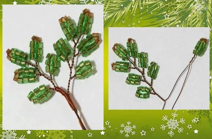 Елка из бисера - пошаговые мастер-классы для начинающих и схемы плетения своими руками елки из бисера