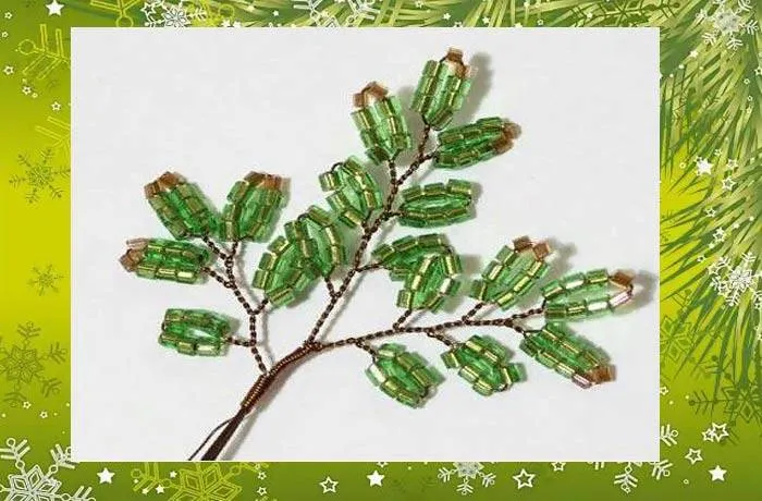 Елка из бисера - пошаговые мастер-классы для начинающих и схемы плетения своими руками елки из бисера