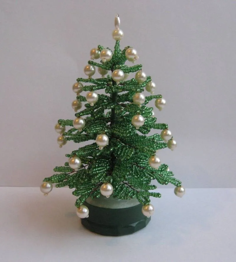 Елка из бисера - пошаговые мастер-классы для начинающих и схемы плетения своими руками елки из бисера
