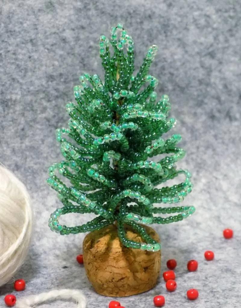 Елка из бисера - пошаговые мастер-классы для начинающих и схемы плетения своими руками елки из бисера