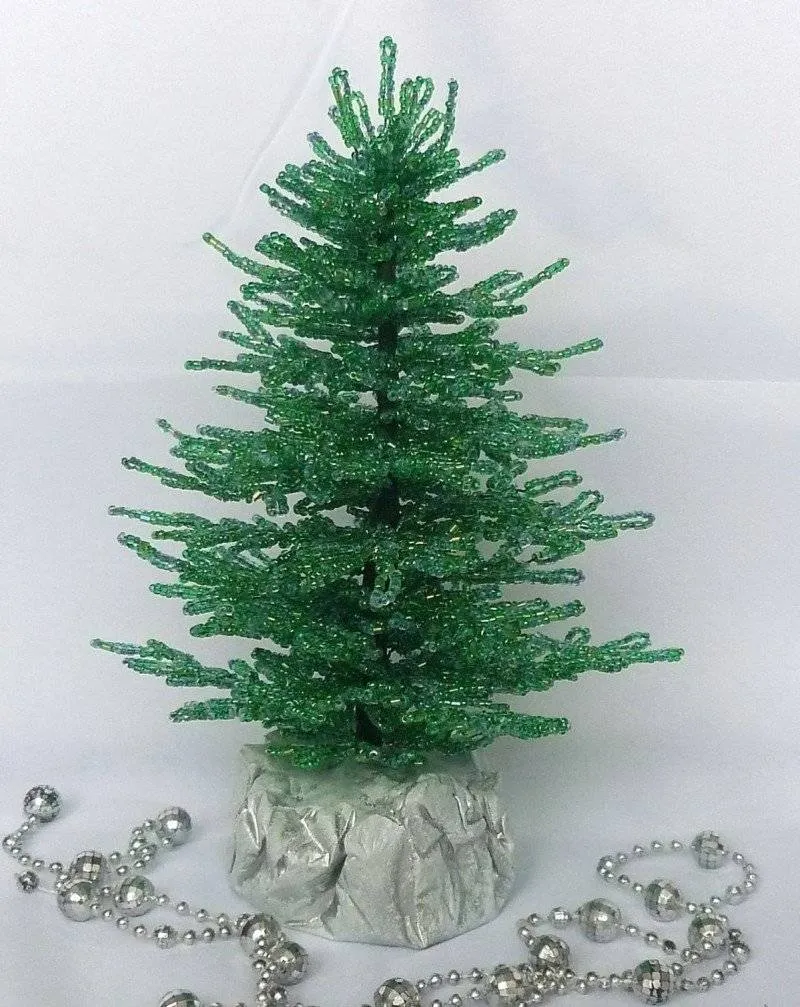 Елка из бисера - пошаговые мастер-классы для начинающих и схемы плетения своими руками елки из бисера
