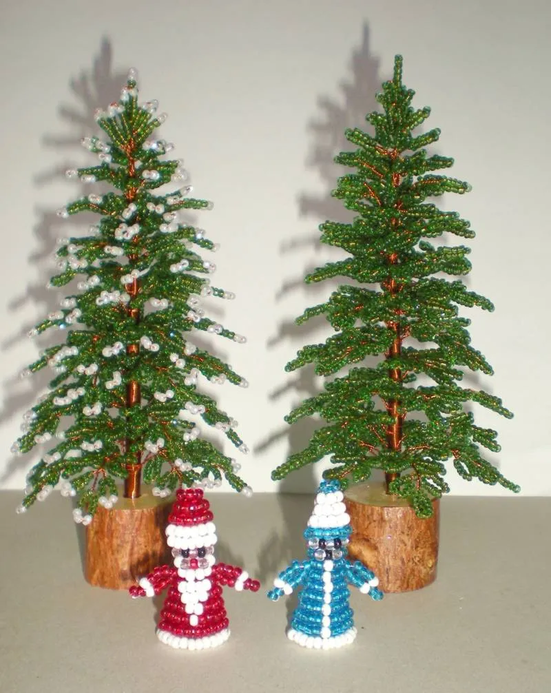 Елка из бисера - пошаговые мастер-классы для начинающих и схемы плетения своими руками елки из бисера