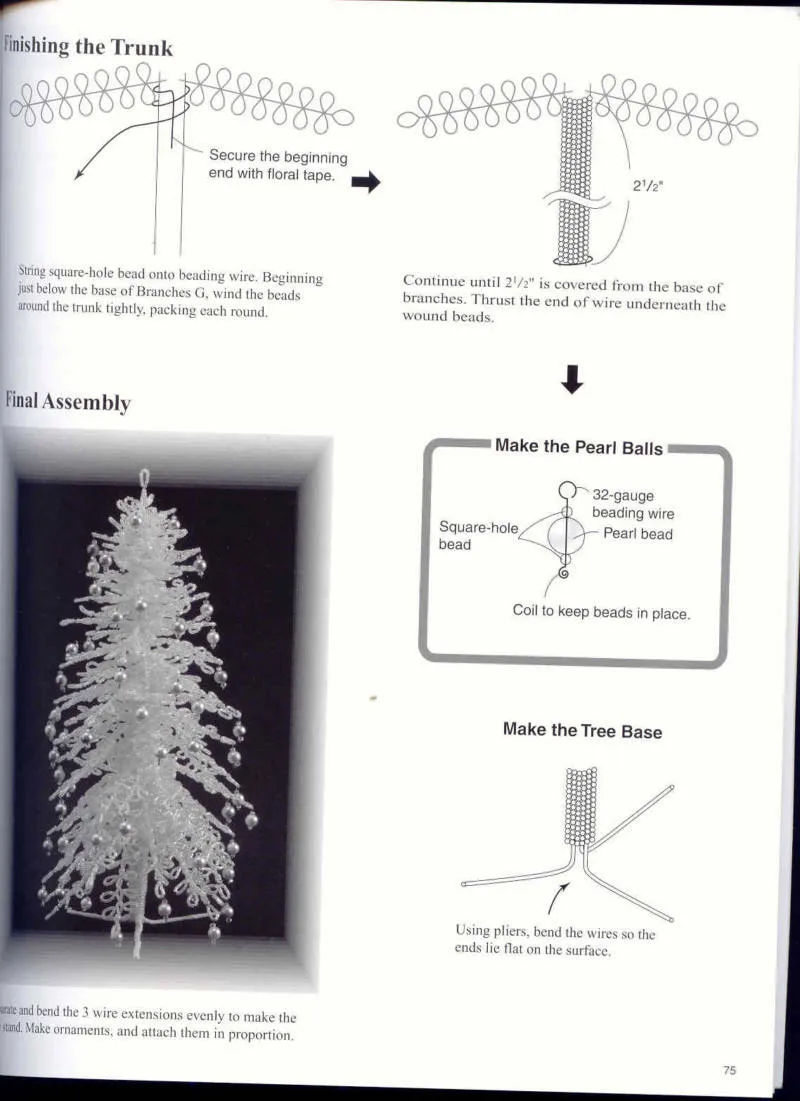 Елка из бисера - пошаговые мастер-классы для начинающих и схемы плетения своими руками елки из бисера