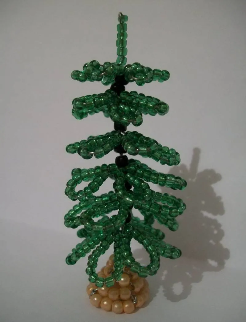 Елка из бисера - пошаговые мастер-классы для начинающих и схемы плетения своими руками елки из бисера
