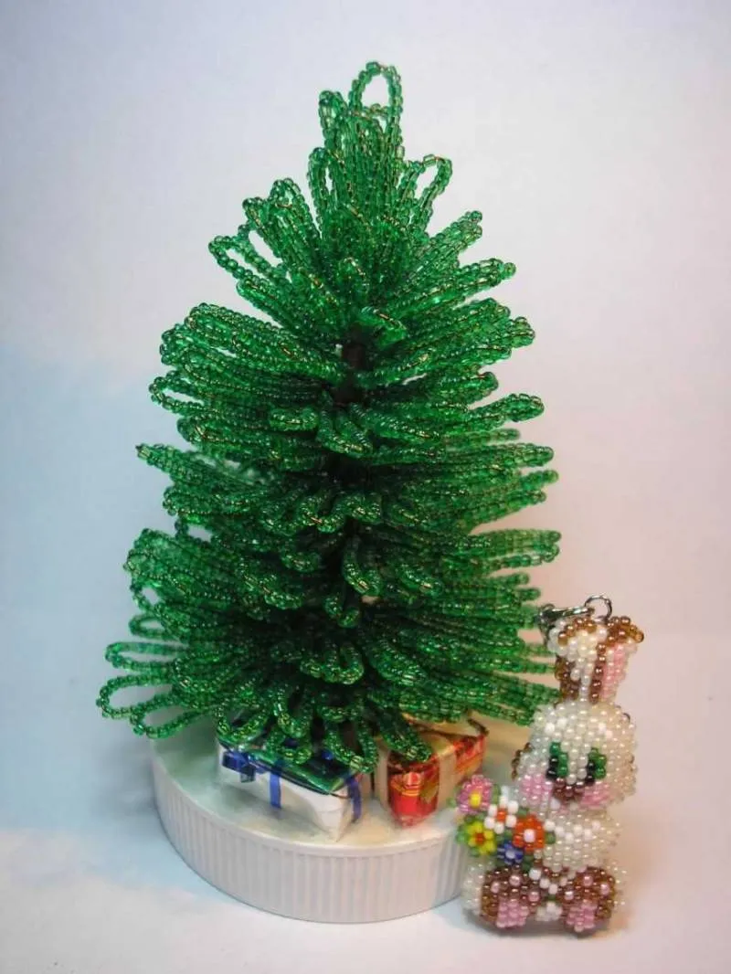 Елка из бисера - пошаговые мастер-классы для начинающих и схемы плетения своими руками елки из бисера