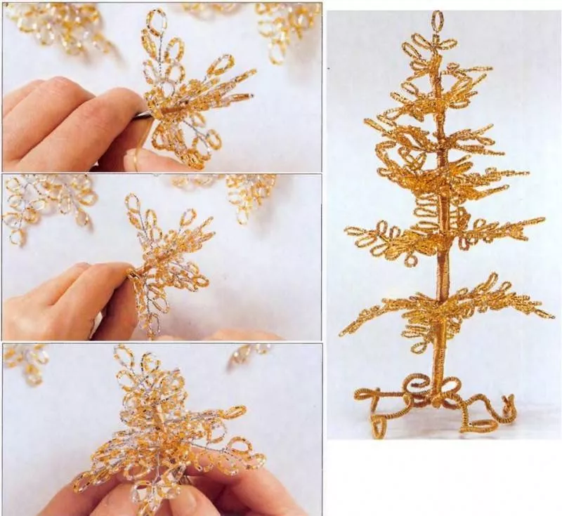 Елка из бисера - пошаговые мастер-классы для начинающих и схемы плетения своими руками елки из бисера