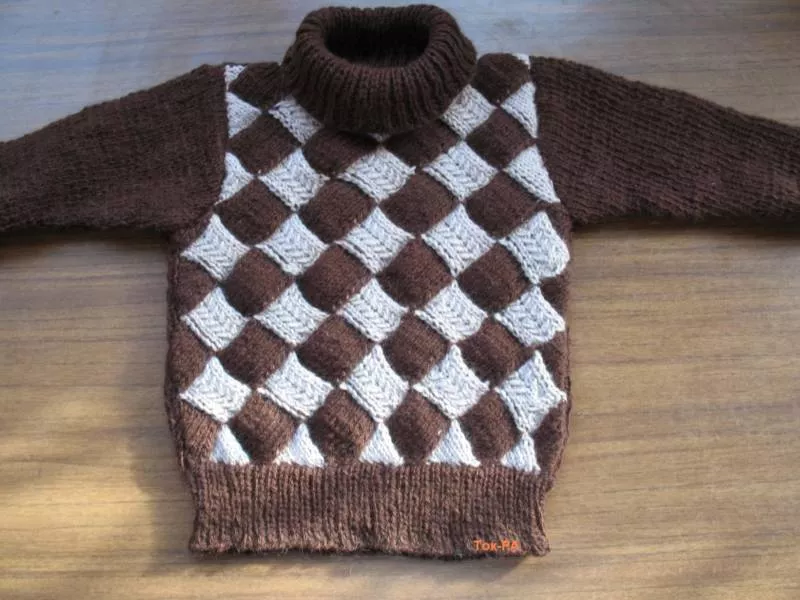 Энтерлак спицами - пошаговые мастер-классы для начинающих и схемы с описанием вязания в технике энтерлак