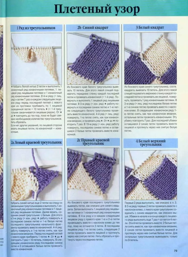 Энтерлак спицами - пошаговые мастер-классы для начинающих и схемы с описанием вязания в технике энтерлак