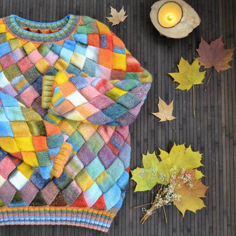 Энтерлак спицами - пошаговые мастер-классы для начинающих и схемы с описанием вязания в технике энтерлак