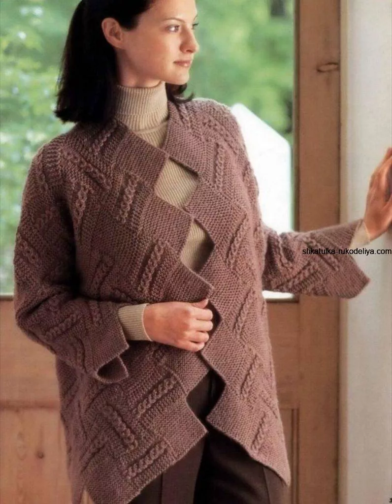 Энтерлак спицами - пошаговые мастер-классы для начинающих и схемы с описанием вязания в технике энтерлак