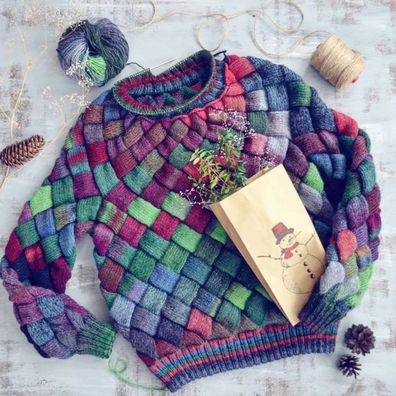 Энтерлак спицами - пошаговые мастер-классы для начинающих и схемы с описанием вязания в технике энтерлак