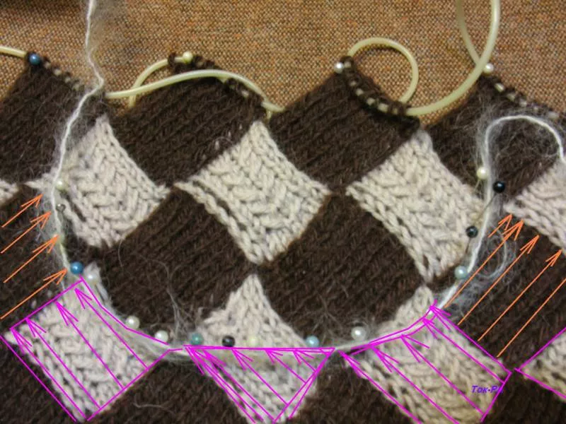 Энтерлак спицами - пошаговые мастер-классы для начинающих и схемы с описанием вязания в технике энтерлак