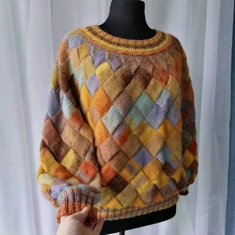 Энтерлак спицами - пошаговые мастер-классы для начинающих и схемы с описанием вязания в технике энтерлак