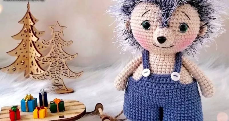 Ежик крючком - схемы для начинающих с описанием вязания ежика амигуруми, из плюшевой пряжи