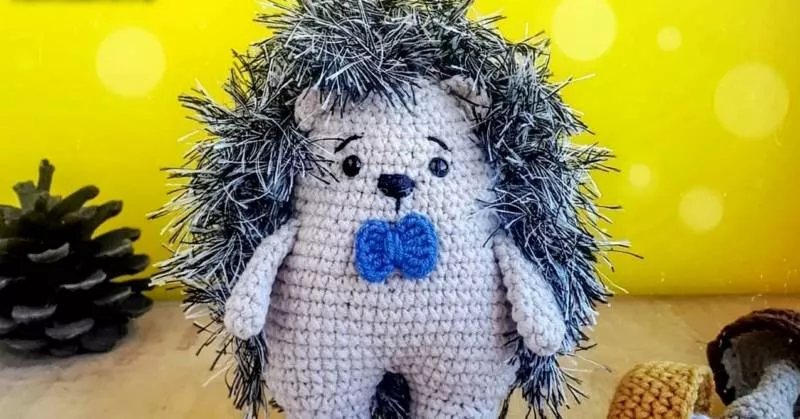 Ежик крючком - схемы для начинающих с описанием вязания ежика амигуруми, из плюшевой пряжи