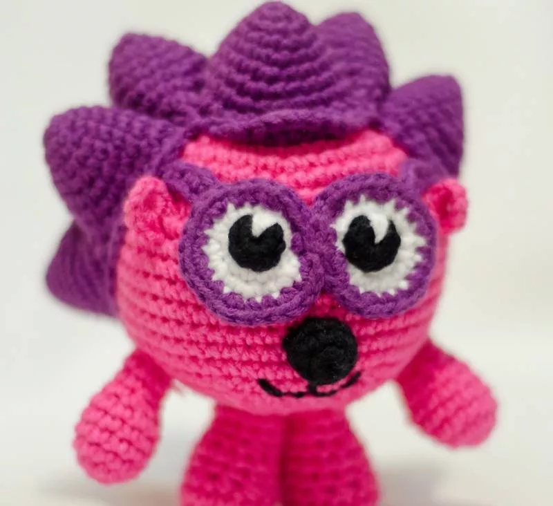 Ежик крючком - схемы для начинающих с описанием вязания ежика амигуруми, из плюшевой пряжи