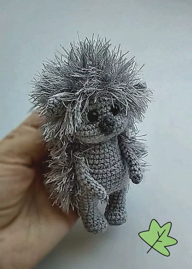 Ежик крючком - схемы для начинающих с описанием вязания ежика амигуруми, из плюшевой пряжи