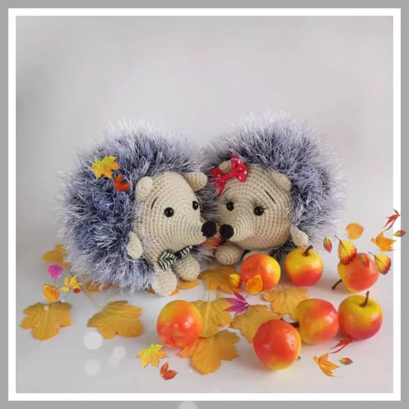 Ежик крючком - схемы для начинающих с описанием вязания ежика амигуруми, из плюшевой пряжи