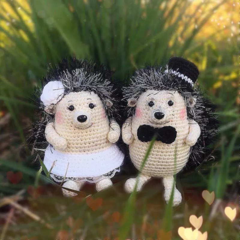 Ежик крючком - схемы для начинающих с описанием вязания ежика амигуруми, из плюшевой пряжи