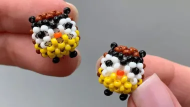 Сова из бисера
