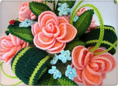 Вязание цветов крючком