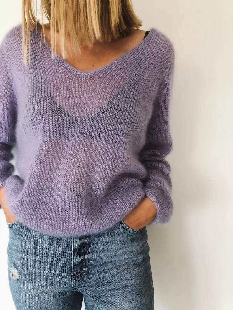 Лицевая петля спицами - узоры и схемы для начинающих с описанием вязания простой красивой лицевой петли спицами