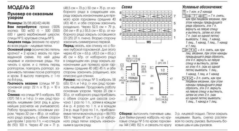 Лицевая петля спицами - узоры и схемы для начинающих с описанием вязания простой красивой лицевой петли спицами