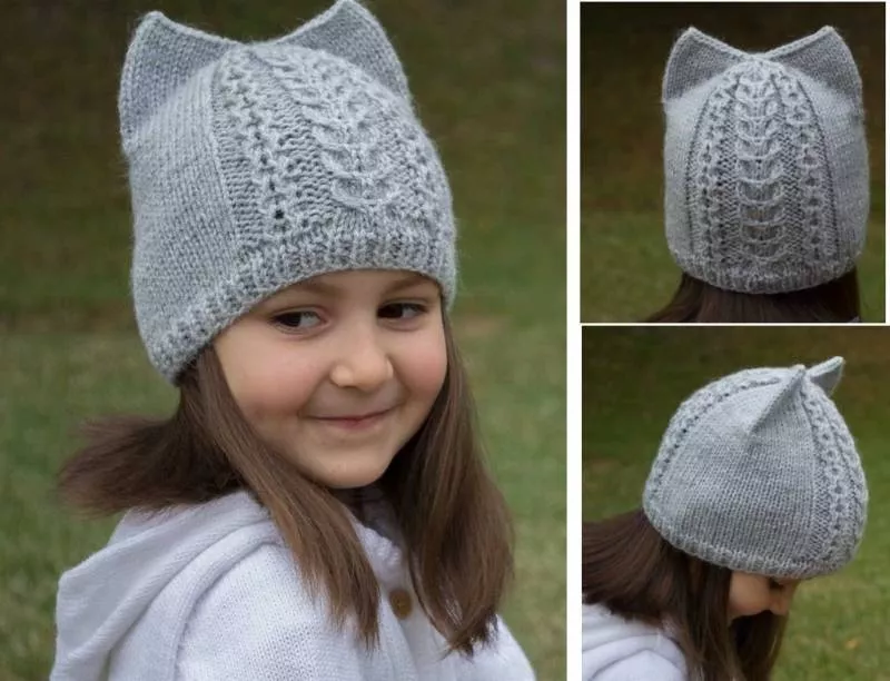 Как связать шапку с ушками крючком и спицами - схемы с описанием вязания детской и женской шапки с ушками для начинающих