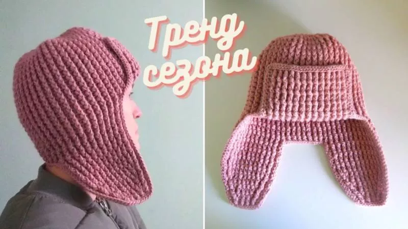Как связать шапку с ушками крючком и спицами - схемы с описанием вязания детской и женской шапки с ушками для начинающих